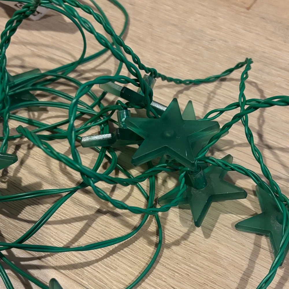 IKEA Glansa Stjarna Green Star Light Chain Christmas